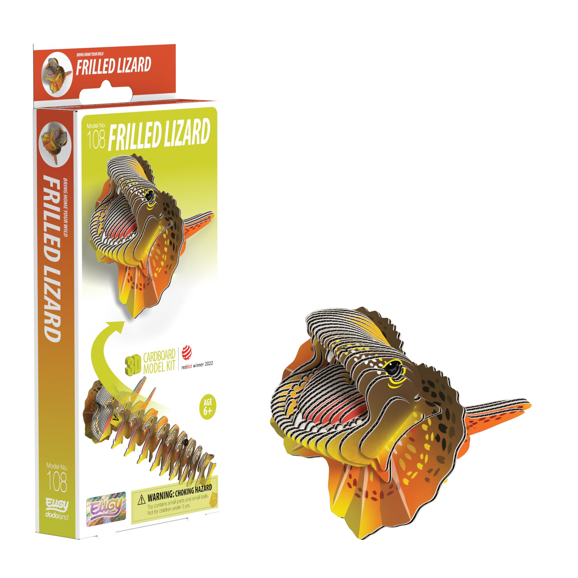 [難あり] CHANGE 2000 vol.10　LIZARD フライヤー付き Frilled Lizard Cardboard Model Kit : Amazon.co.uk: Toys & Games